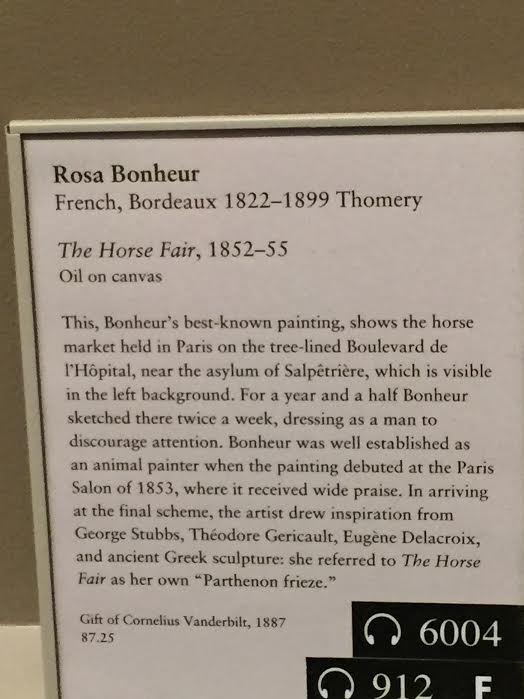 Gay Secrets of the Met Sign for Rosa Bonheur