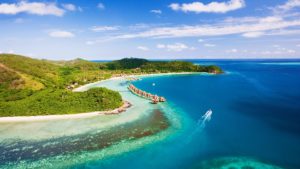 over-water bungalow fiji