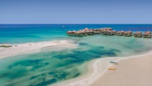 over-water bungalow Mexico